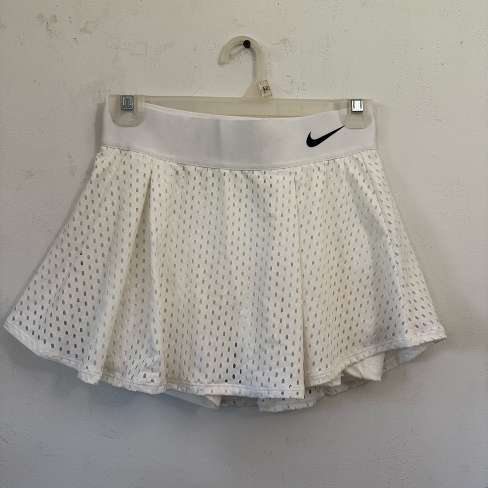 Nike Women's White Mesh Tennis Skirt XS